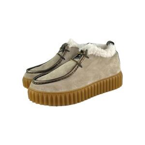 Voile Blanche Penelope Y2K Mid Boots US 7.5 Gray Moc Suede Fur Platform Shoes
